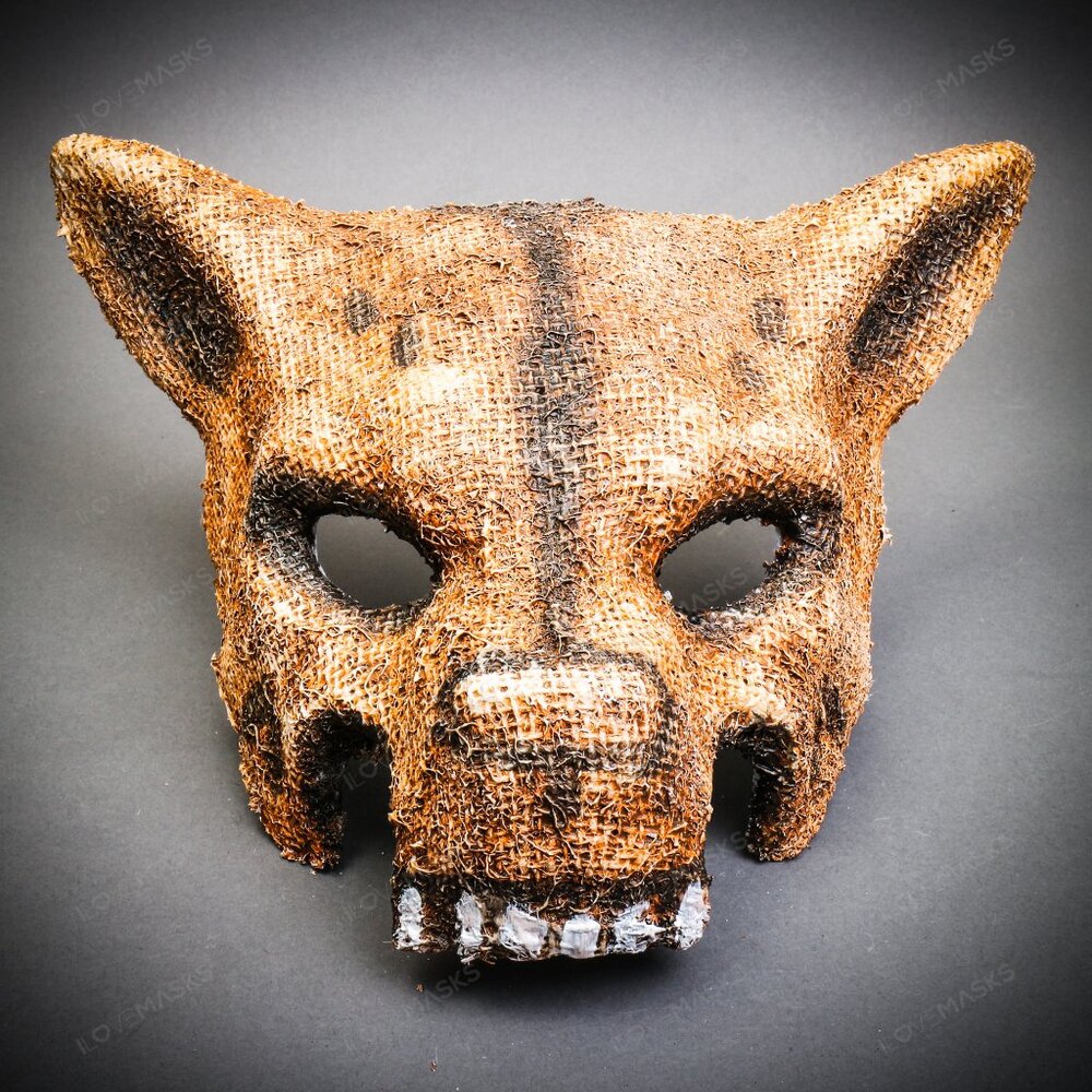 Mummy Angry Wolf Halloween Animal Cosplay Costume Masquerade Men Party Face Mask